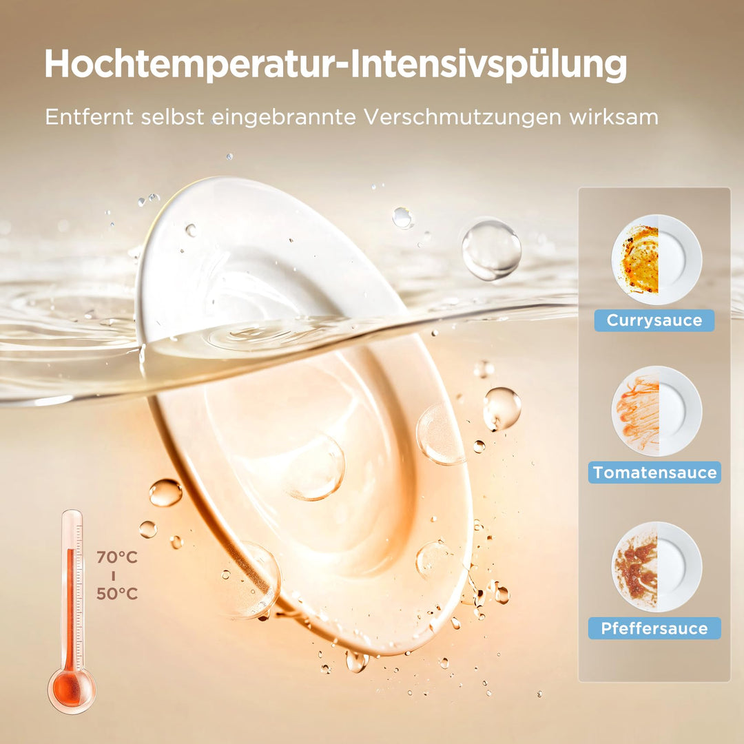 Mini Tischgeschirrspüler mit Wassertank 5L und Dampfreinigung - Bild 6