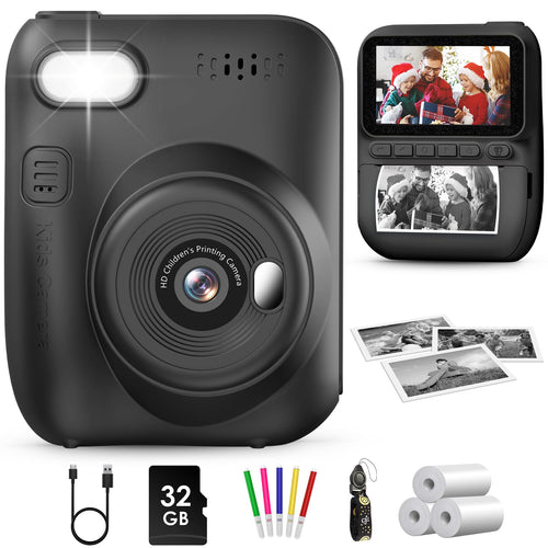 Sofortbildkamera Kinder mit Sofortdruck 14MP 3-Zoll-Display für 3–12 Jahre