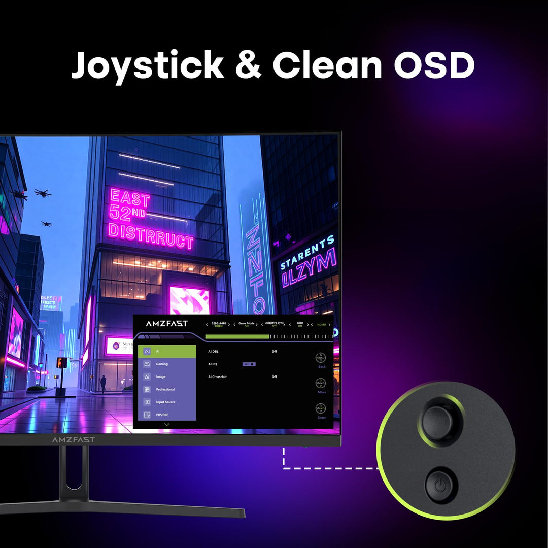 Curved Gaming Monitor 27 Zoll QHD 280Hz 1ms HDMI 2.1 für PS5 Xbox - Bild 9
