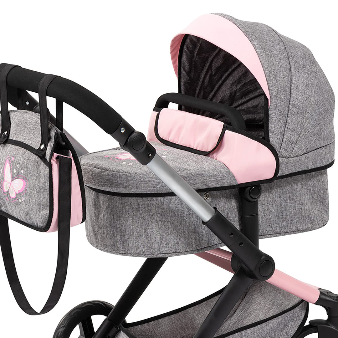 Puppenwagen 3-in-1 höhenverstellbar mit Tasche für Puppen bis 46 cm - Bild 7