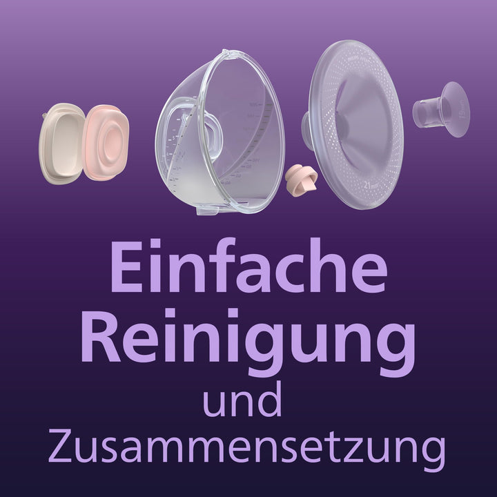 Elektrische Doppelmilchpumpe Hands-free 85 Saugzyklen/min für BH - Bild 5