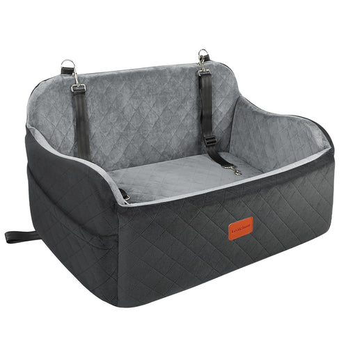 Hunde-Autositz für 2 kleine Hunde mit Sicherheitsleine und Taschen