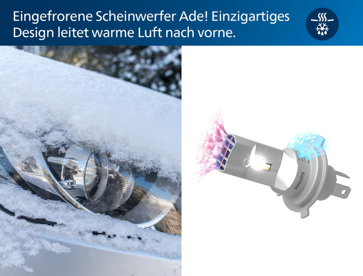 H4-LED Nachrüstlampe Direct-fit 5800K bis 450% heller 2er-Set - Bild 11
