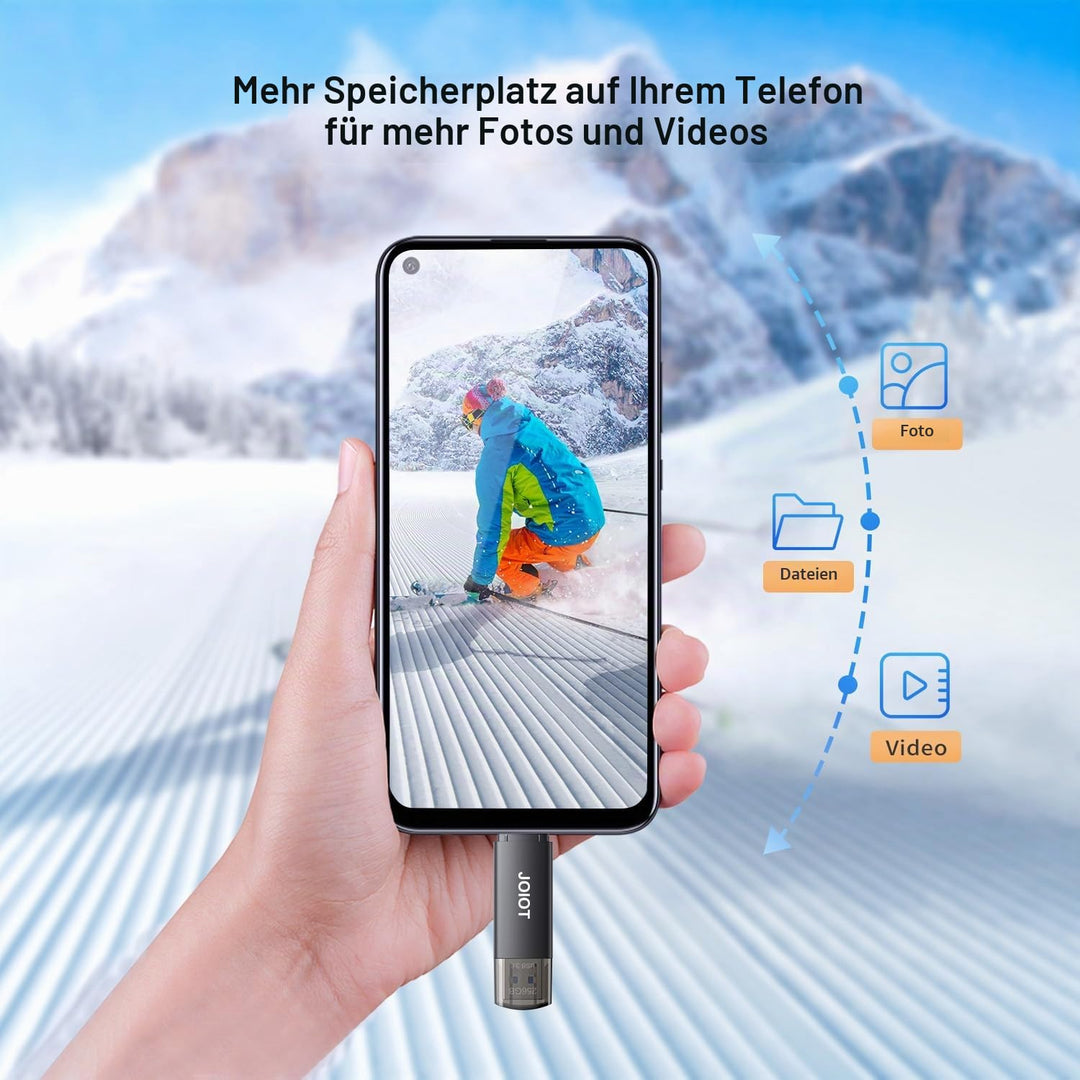 USB-Stick 256 GB 2-in-1 USB-A &amp; USB-C 3.0 OTG für Android - Bild 6