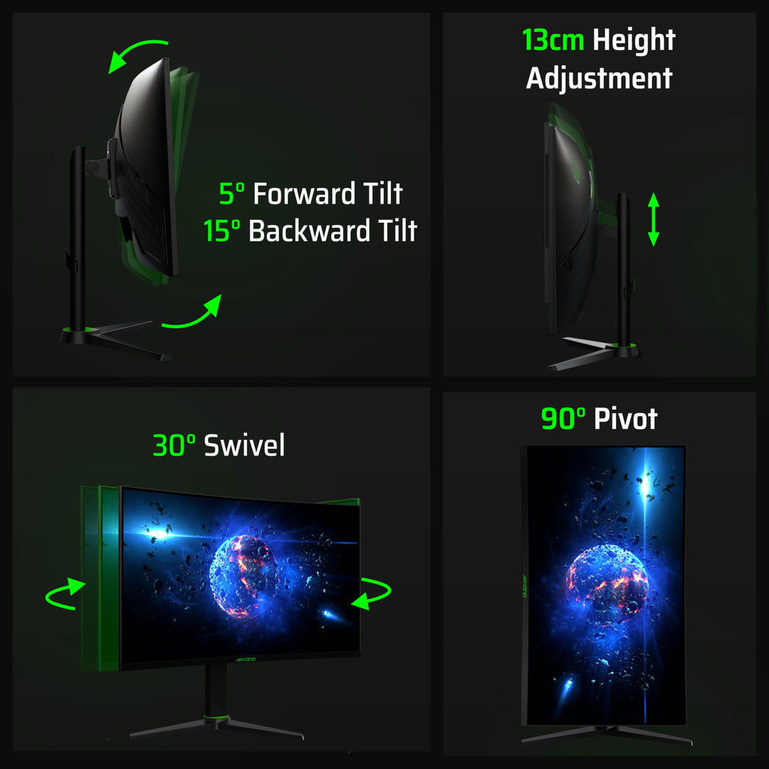 Curved Gaming Monitor 27 Zoll QHD 180Hz 1ms mit FreeSync - Bild 7