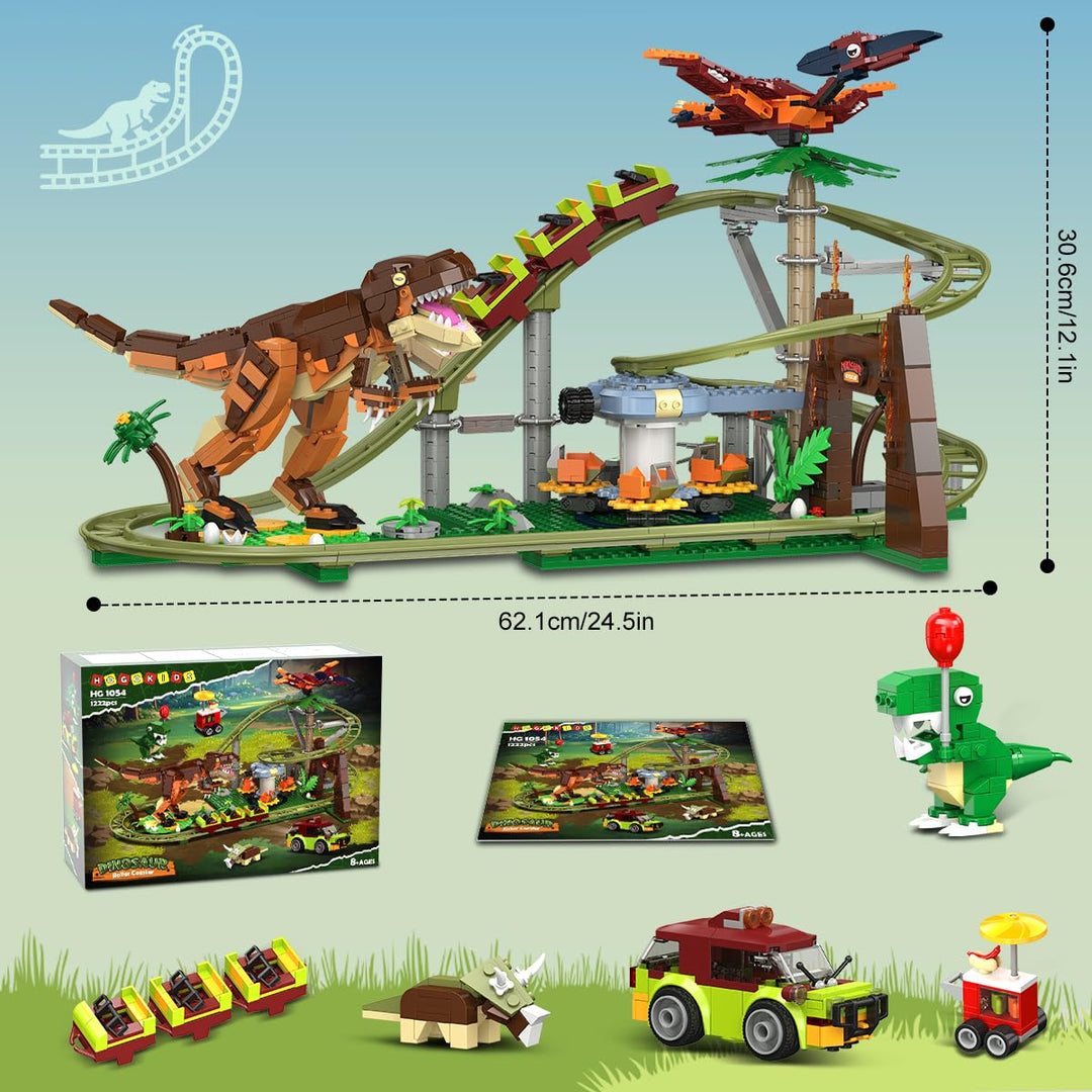 Dinosaurier Achterbahn Bauset mit Figuren für Kinder ab 8 Jahren - Bild 9