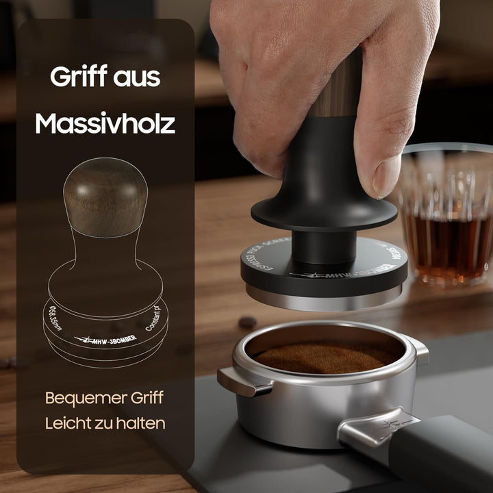 Espresso Tamper 58,35 mm Konstanter Druck 15/30 lbs mit Klick-Feedback - Bild 6