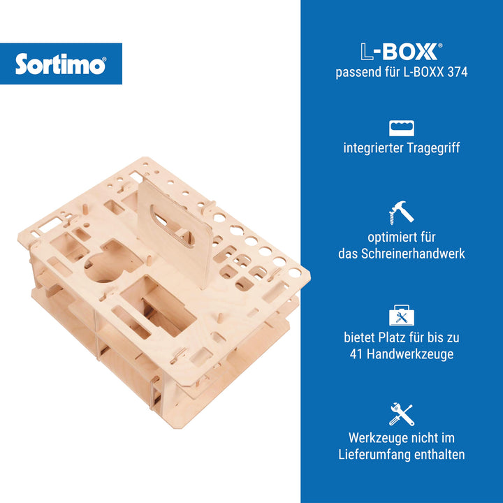 Werkzeugtragesatz Schreiner für L-BOXX 374 Holzfarbe - Bild 2