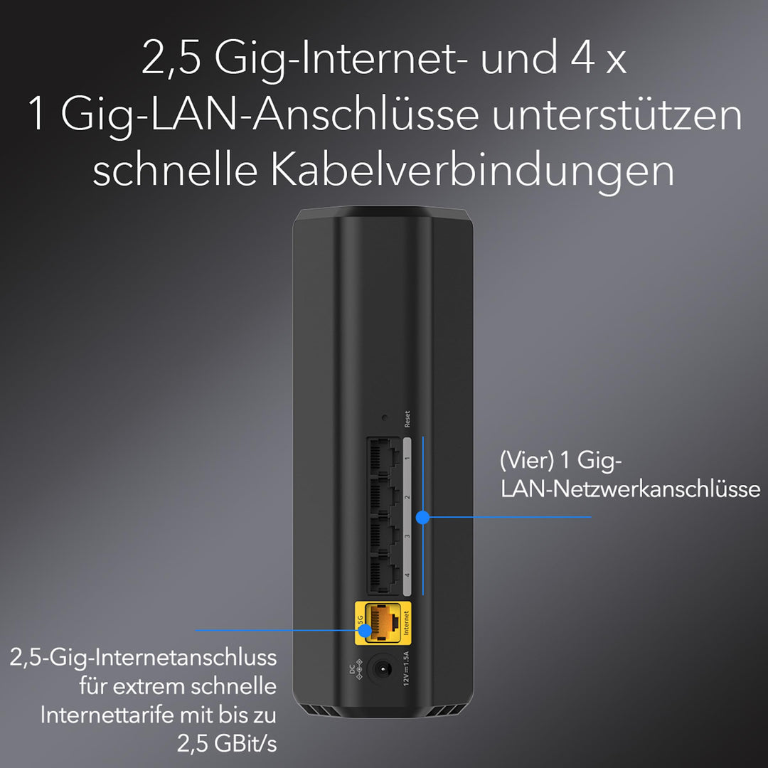 WiFi 7 Router Dual Band 3,6 Gbit/s 135 m² für bis zu 50 Geräte - Bild 5
