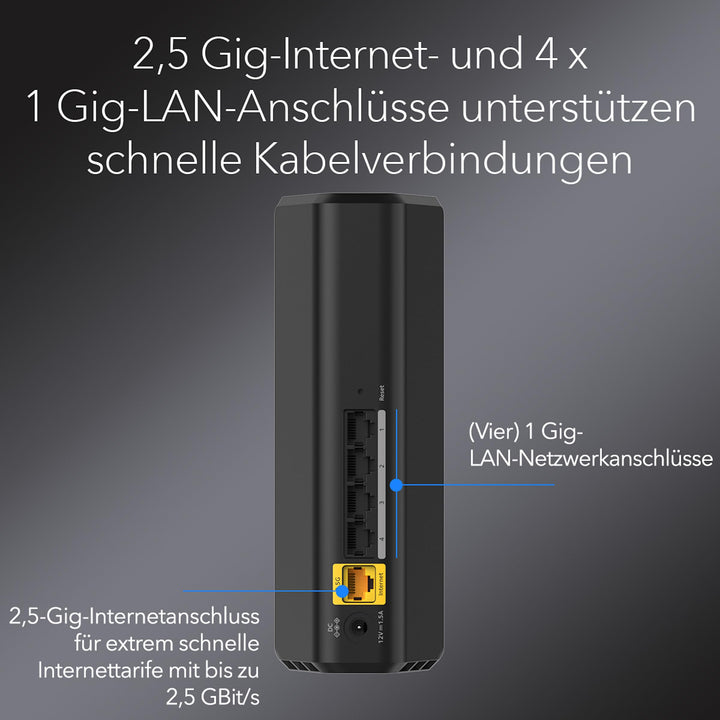WiFi 7 Router Dual Band 3,6 Gbit/s 135 m² für bis zu 50 Geräte - Bild 5