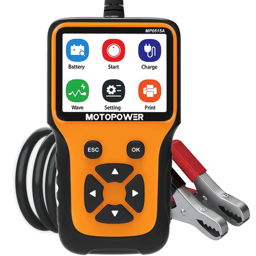 Autobatterietester 12V 100-2000 CCA mit LCD-Display und Lichtmaschinenprüfung