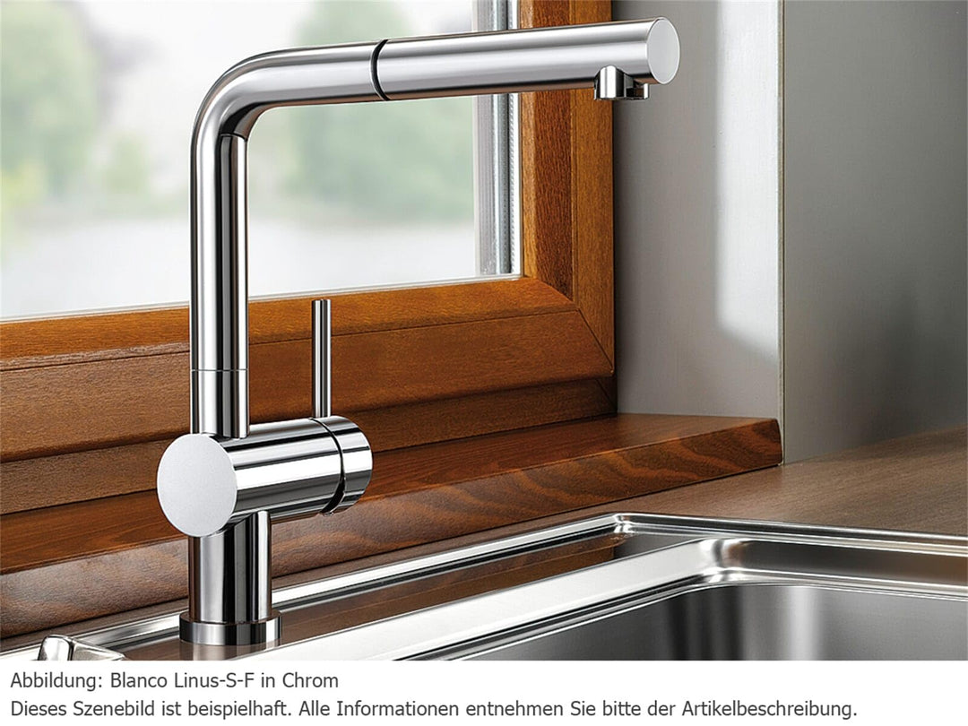 Küchenarmatur Chrom mit ausziehbarer Brause Niederdruckausführung - Bild 2