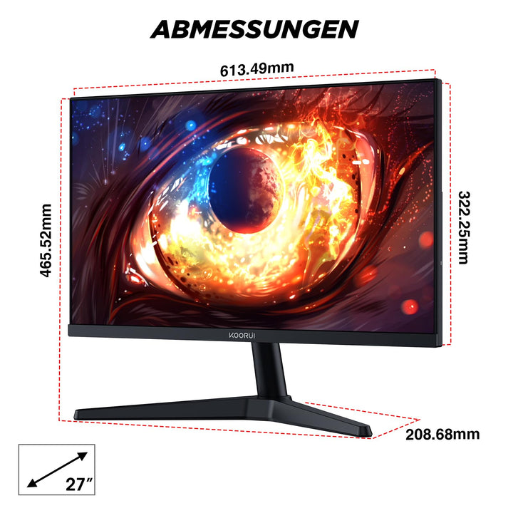 Gaming Monitor 27 Zoll IPS 180Hz FHD, 5ms, FreeSync &amp; G-Sync - Bild 7