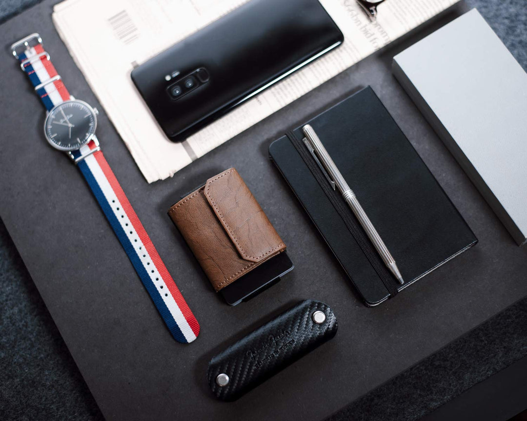 Slim Wallet Vegan mit Münzfach 13 Karten Kreditkartenformat - Bild 6