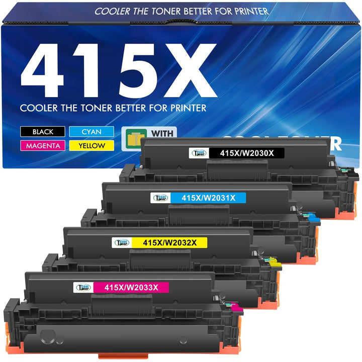 Toner-Set 4-farbig 415X kompatibel für HP LaserJet M479 M454