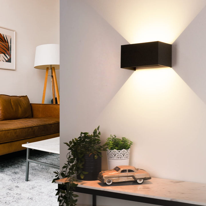 LED Wandleuchte 24W 2er-Set Aluminium IP65 3000K Innen/Aussen - Bild 4