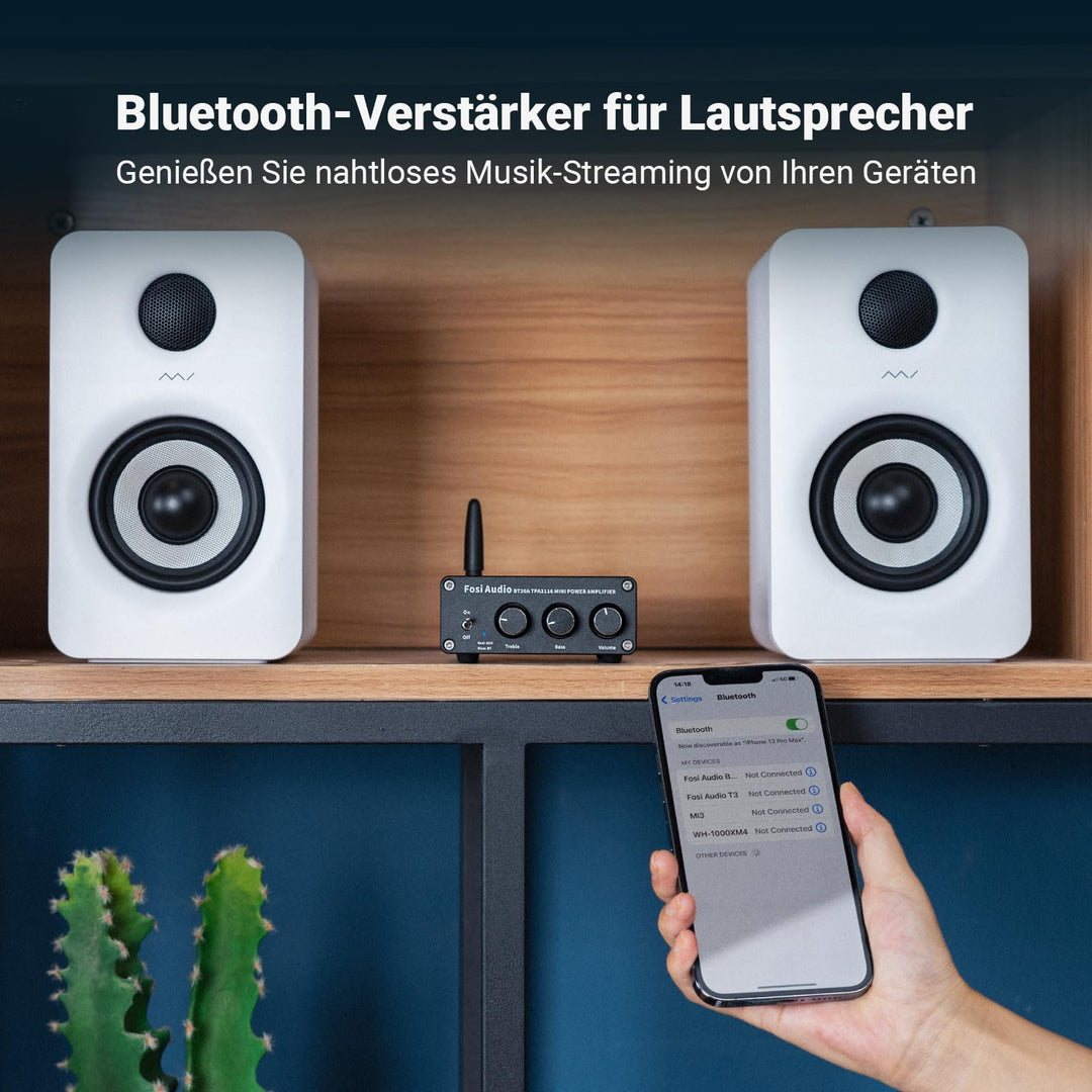 Stereo Verstärker Bluetooth Class D 2.0 TPA3116 100W RMS - Bild 2