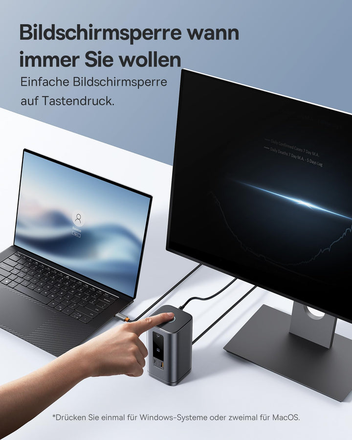 Docking Station 11-in-1 Triple Monitor 4K mit PD 100W USB-C - Bild 8