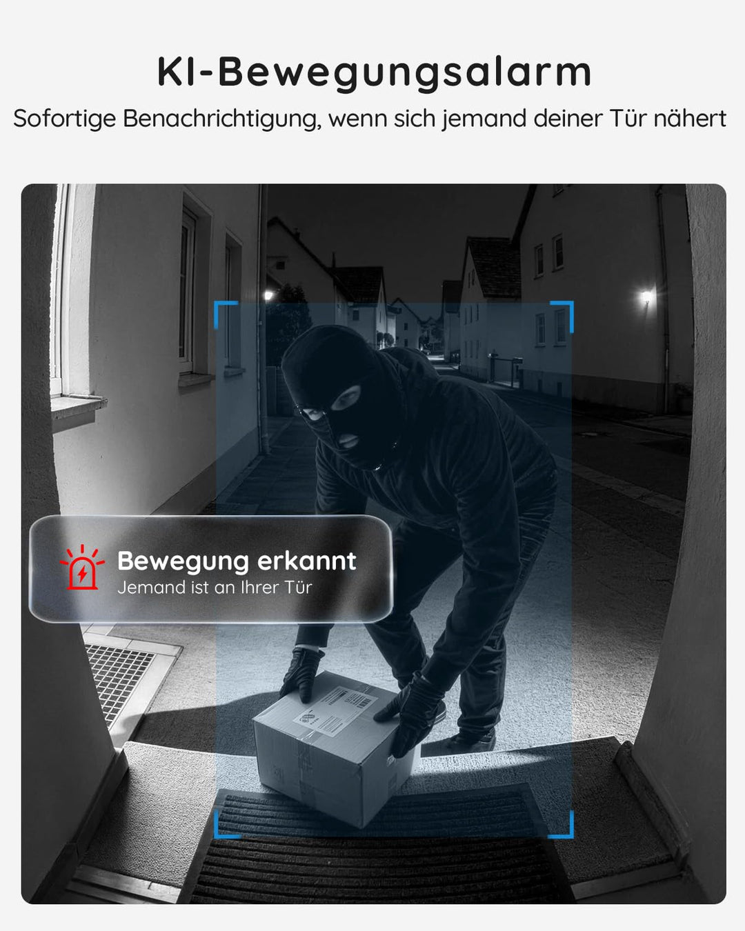 Video-Türklingel kabellos 2K HD 166° Weitwinkel mit Nachtsicht IP65 - Bild 5
