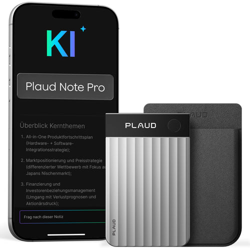 KI-Diktiergerät mit AMOLED-Display 5-Mikrofon-System 112+ Sprachen