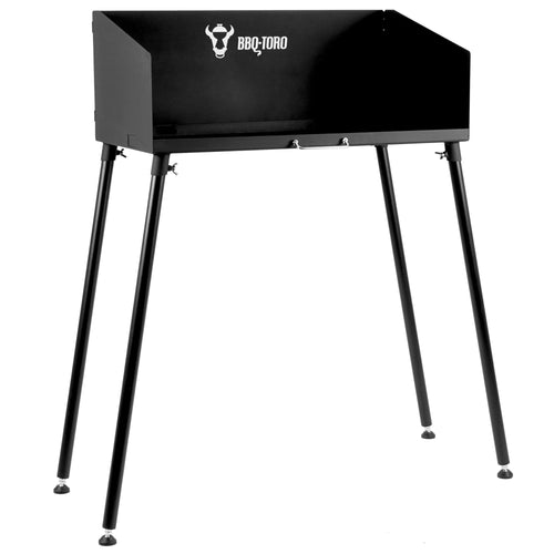 Dutch Oven Tisch Stahl schwarz 75x40 cm bis 120 kg belastbar