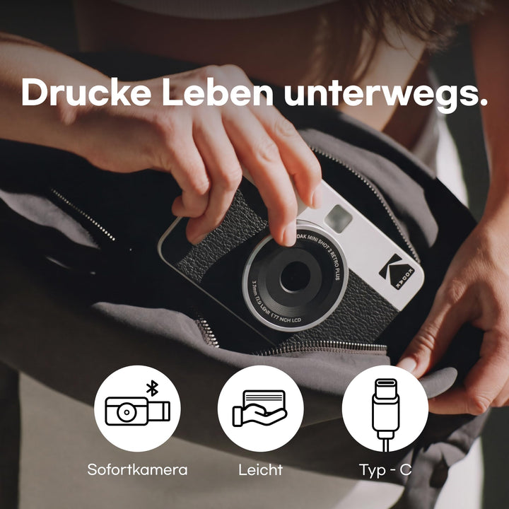 Sofortbildkamera 2-in-1 mit Fotodrucker 4PASS Bluetooth 38 Blatt Gelb - Bild 11