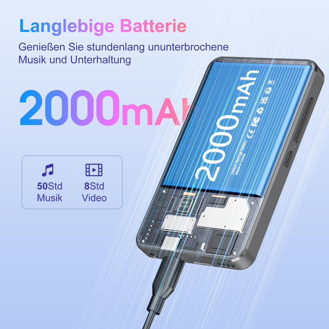 MP3 Player Android WLAN Bluetooth 4-Zoll Display 512 GB erweiterbar - Bild 6