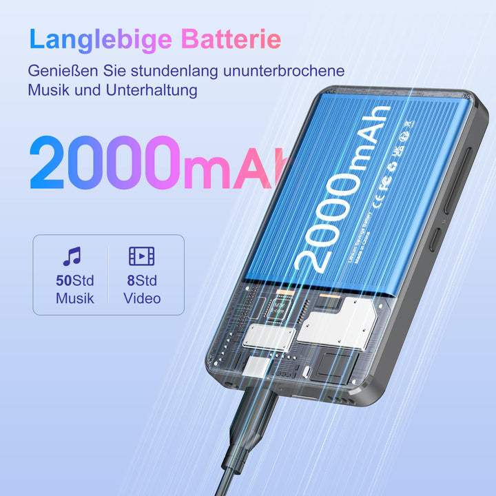 MP3 Player Android WLAN Bluetooth 4-Zoll Display 512 GB erweiterbar - Bild 6
