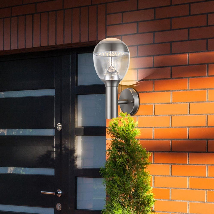 Wandleuchte Aussen LED 11W Edelstahl dunkelgrau IP-Schutz Garten - Bild 2