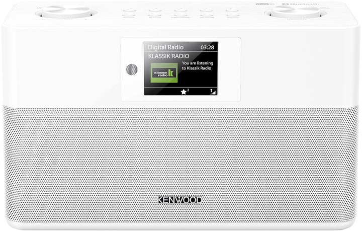 Stereo-Kompaktradio DAB+ Bluetooth 2x10W mit Wecker, weiss