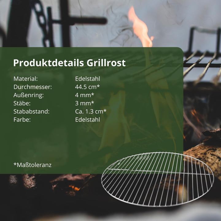 Grillrost Edelstahl 44,5 cm für Kugelgrill 45–47 cm - Bild 2