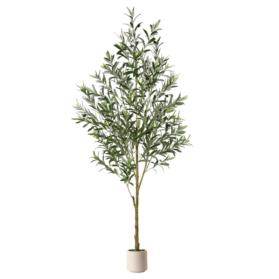 Kunstpflanze Olivenbaum 180 cm mit Zementtopf für Innen und Aussen