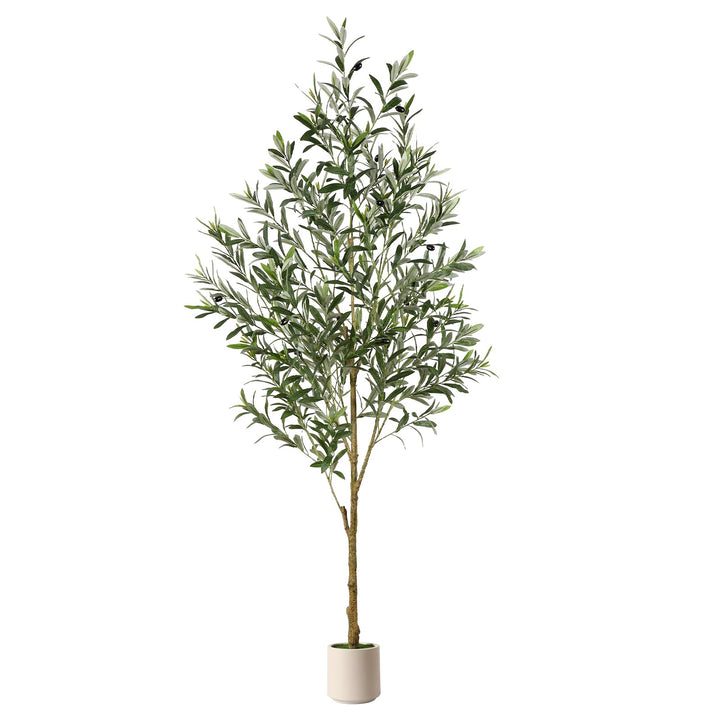Kunstpflanze Olivenbaum 180 cm mit Zementtopf für Innen und Aussen