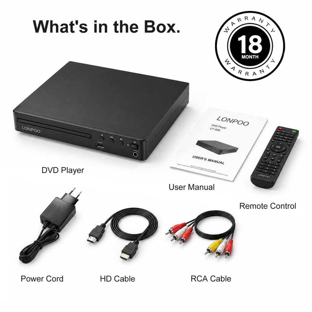 DVD-Player Region Free 1080p HDMI USB Karaoke für TV und Beamer - Bild 9