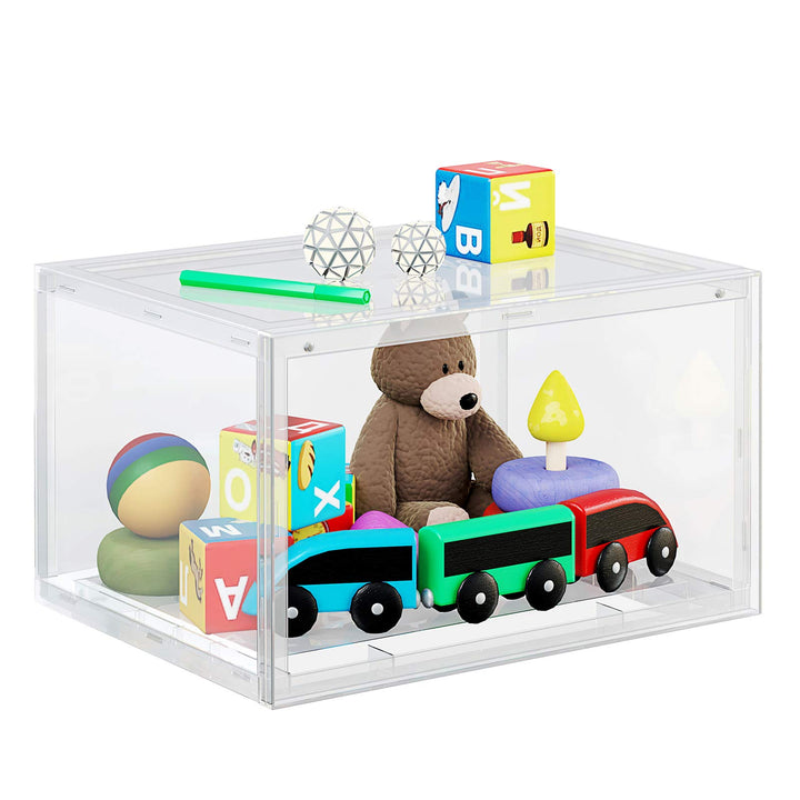 Schuhboxen stapelbar transparent 6er Set 36x28x22 cm - Bild 6