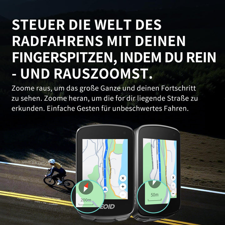 Fahrradcomputer GPS 2,8 Zoll Touchscreen mit Kartennavigation ANT+ - Bild 4