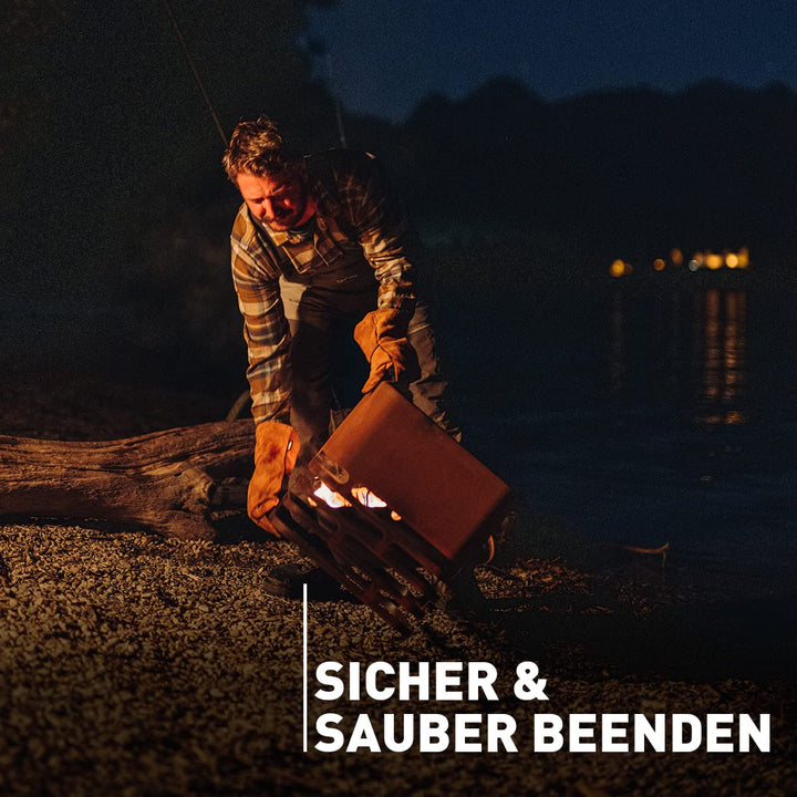 Feuerkorb Corten-Stahl 4-in-1 mit Löschfunktion für Garten - Bild 3