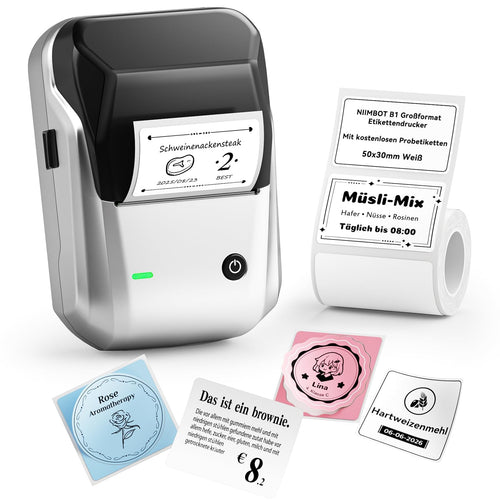 Etikettendrucker Thermodruck Bluetooth & USB 20–50 mm Druckbreite