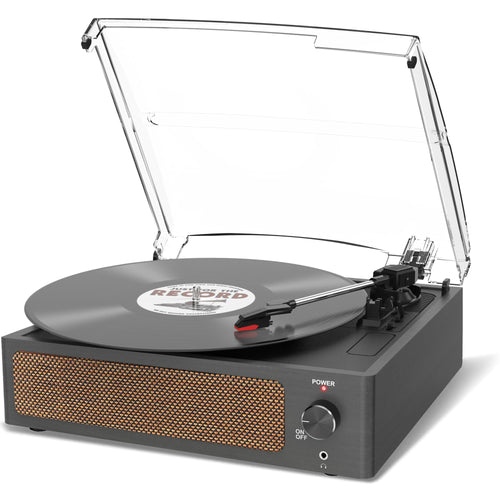 Plattenspieler mit eingebauten Lautsprechern Bluetooth 3-Gang Vintage