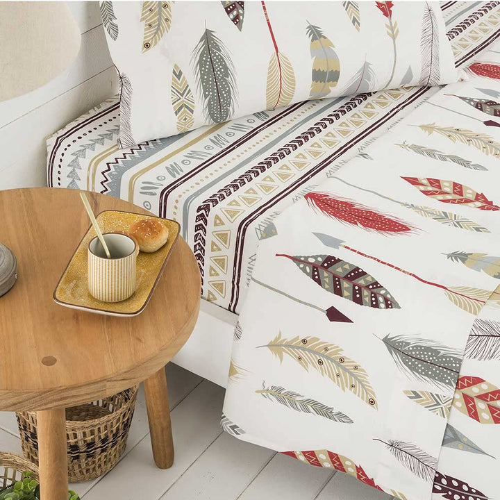 Bettwäsche-Set 90x190/200 cm 100% Baumwolle 3-teilig bunt - Bild 3