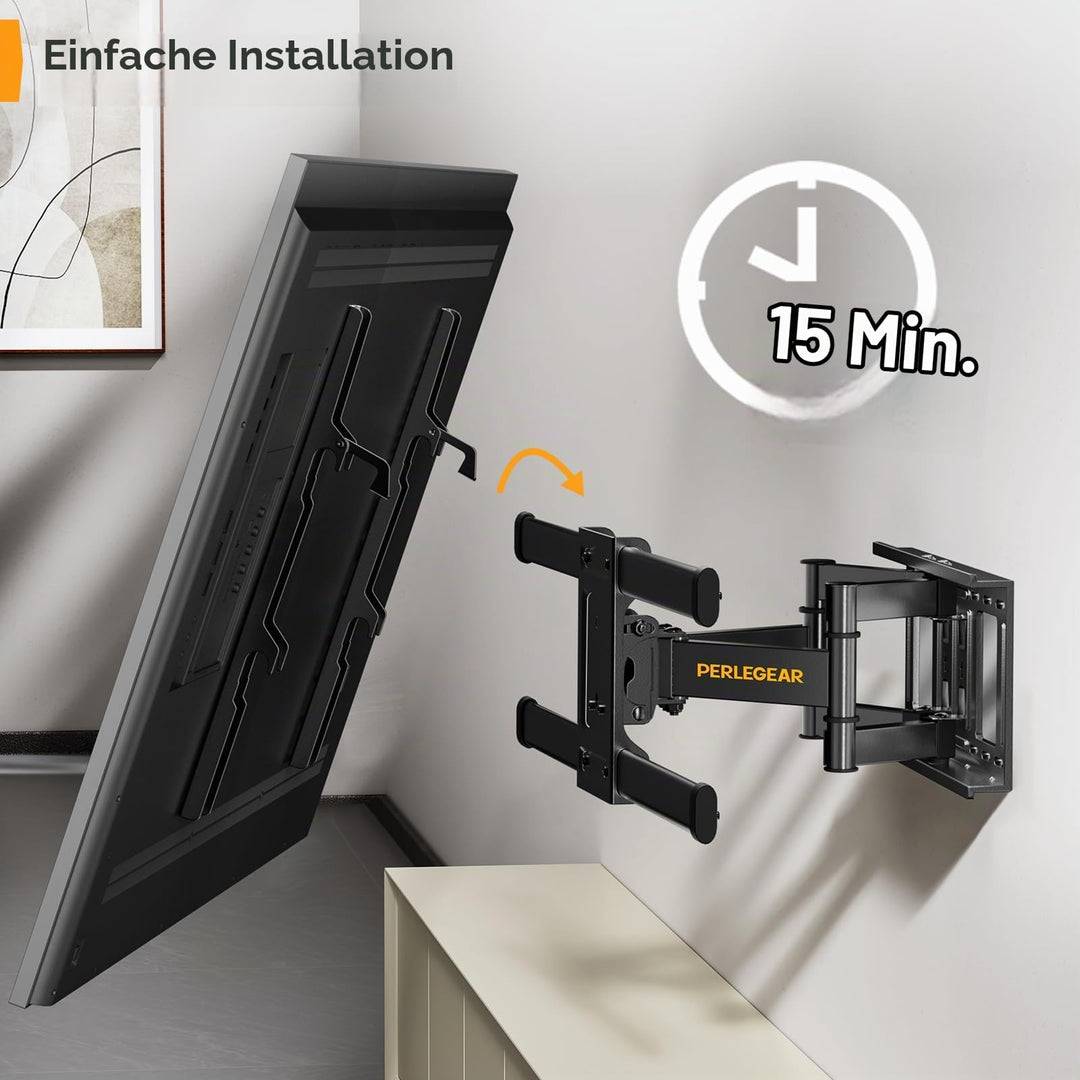 TV Wandhalterung schwenkbar 37-84 Zoll bis 60 kg, VESA 600x400 - Bild 7