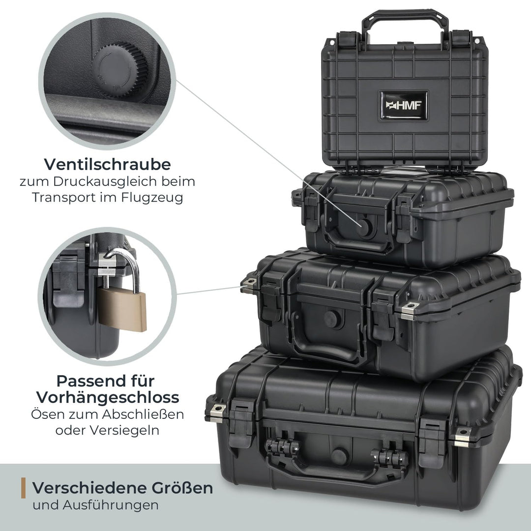 Outdoor-Fotokoffer Rasterschaumstoff IP67 wasserdicht 41x32x17.5 cm - Bild 6