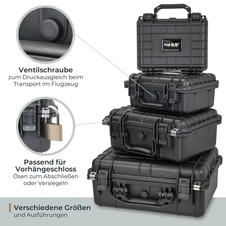 Outdoor-Fotokoffer Rasterschaumstoff IP67 wasserdicht 41x32x17.5 cm - Bild 6