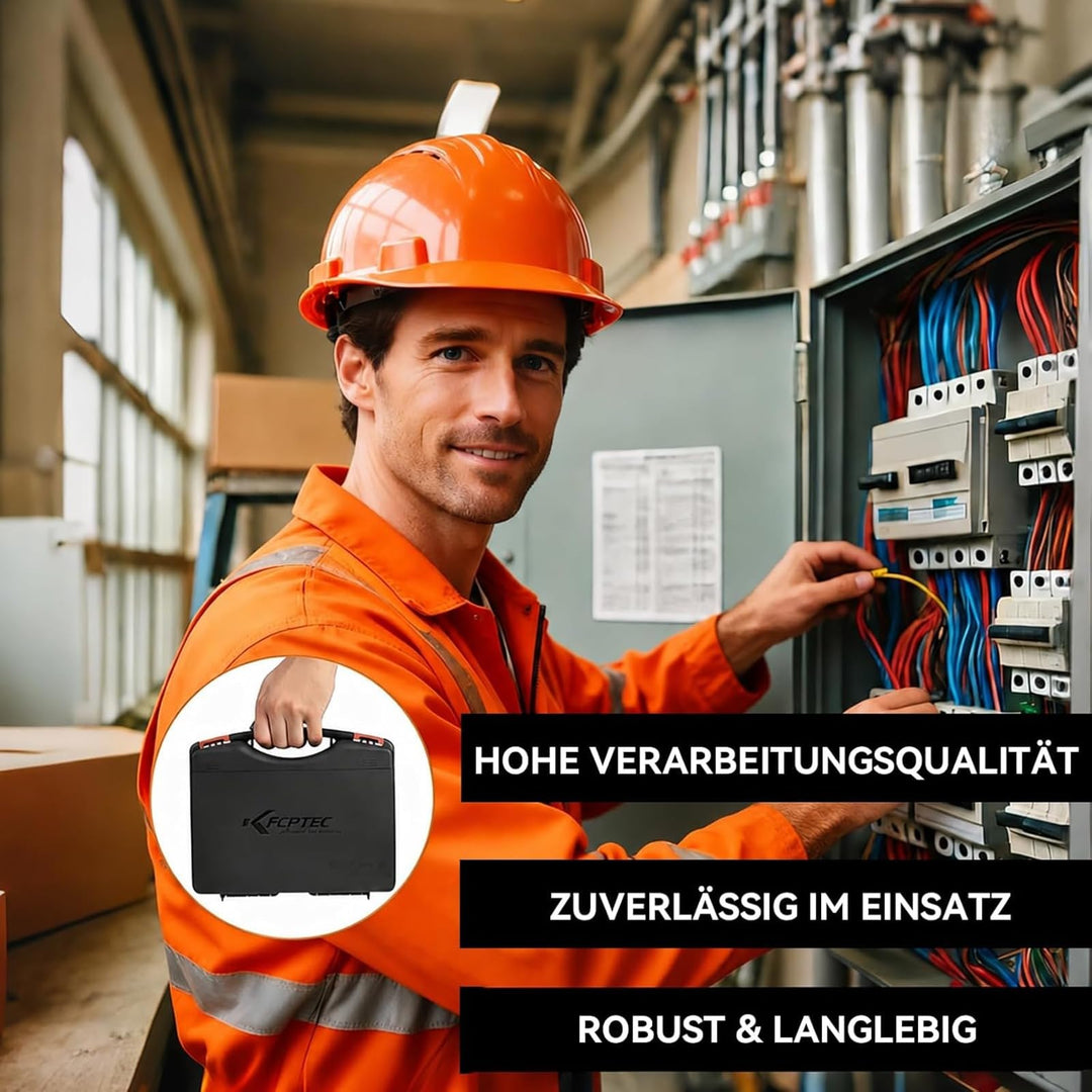 Crimpzangen-Set 9-teilig mit Wechselbacken 0,5–35 mm² Ratsche - Bild 7