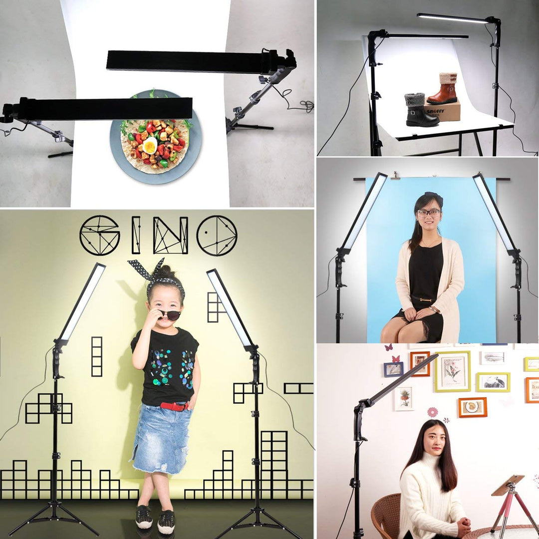 LED Studioleuchte Set 2x 24W dimmbar fuer Foto und Video - Bild 5