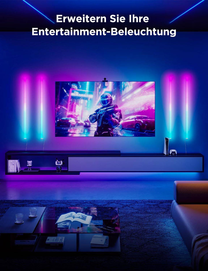 LED Wandleuchten RGBIC Gaming 6er-Set mit App-Steuerung - Bild 2