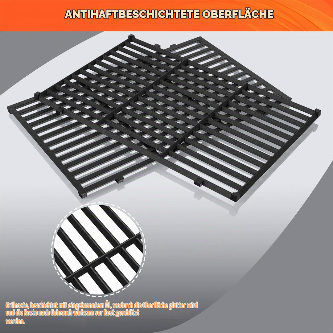 Grillrost Gusseisen 49,5x33cm für Weber Genesis 300 Serie 2er-Set - Bild 4