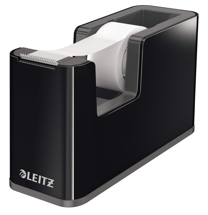 Schreibtisch-Set 5-teilig Schwarz mit Locher Hefter Schere Abroller - Bild 4