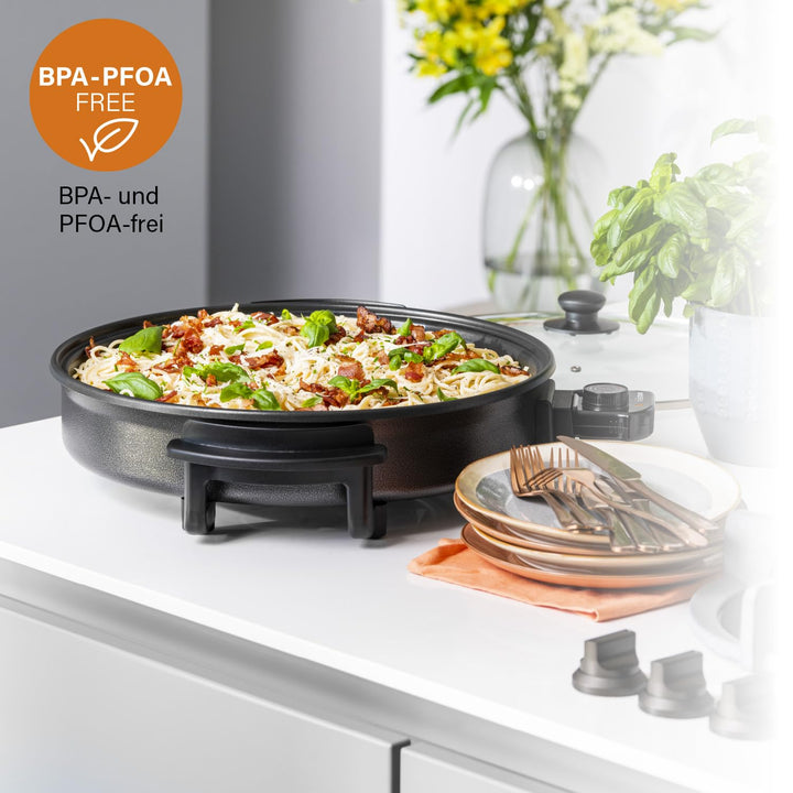 Elektrische Grillpfanne 40 cm 3 L 1500 W mit Glasdeckel - Bild 8