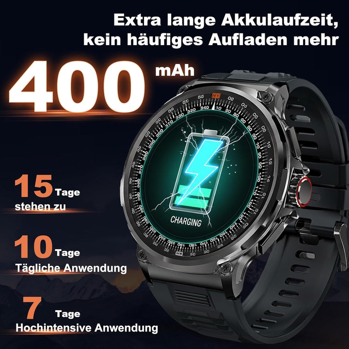 Smartwatch Herren 1,85 Zoll mit Bluetooth-Anruf und Gesundheitsmonitor - Bild 3